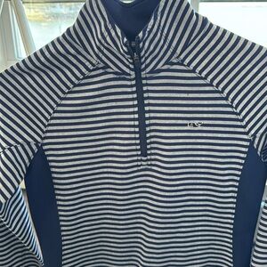 Vineyard Vines Performance Stripe Quarter Zip Pullover